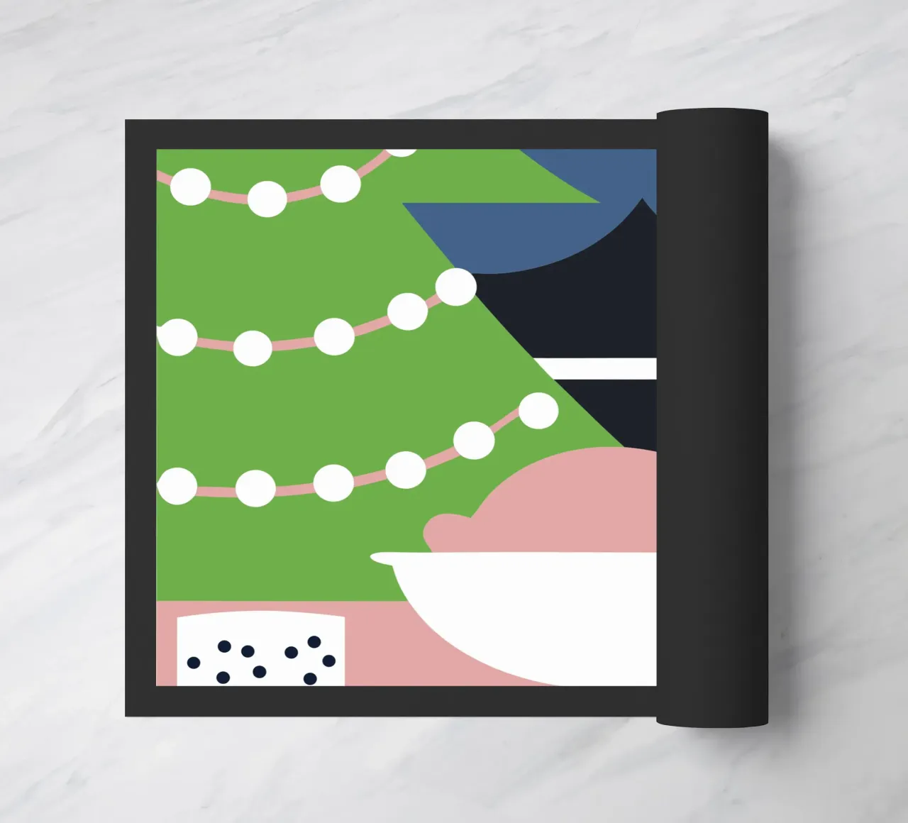 Kerstdiner deurmat van LOOK DIFFERENT