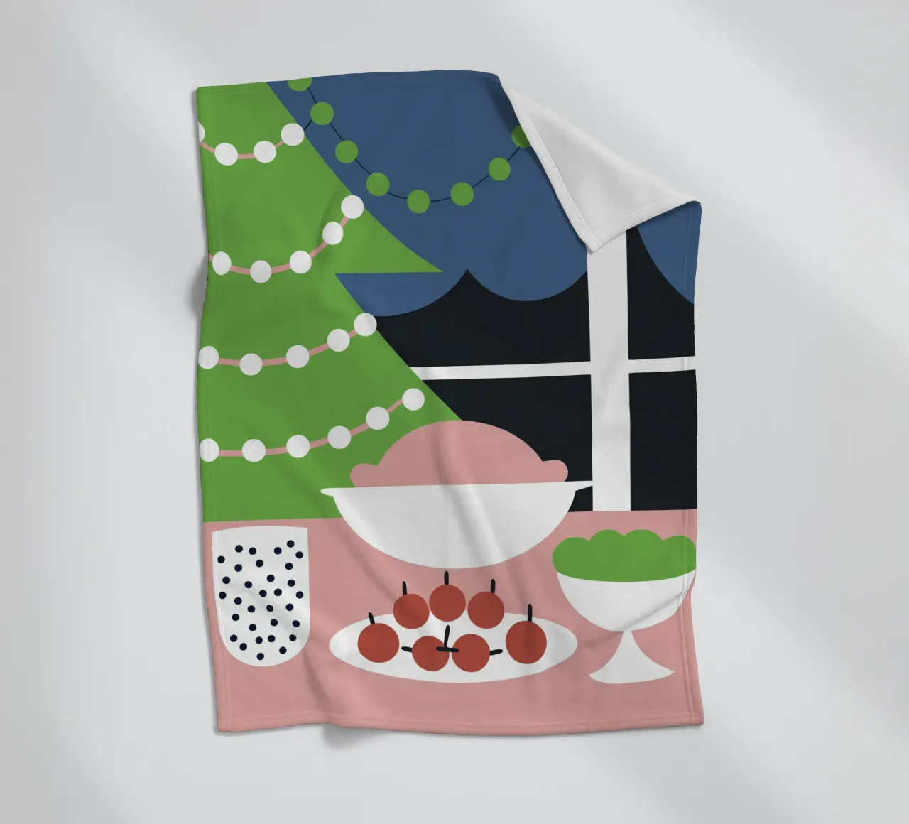 Kerstdiner fleecedeken van LOOK DIFFERENT