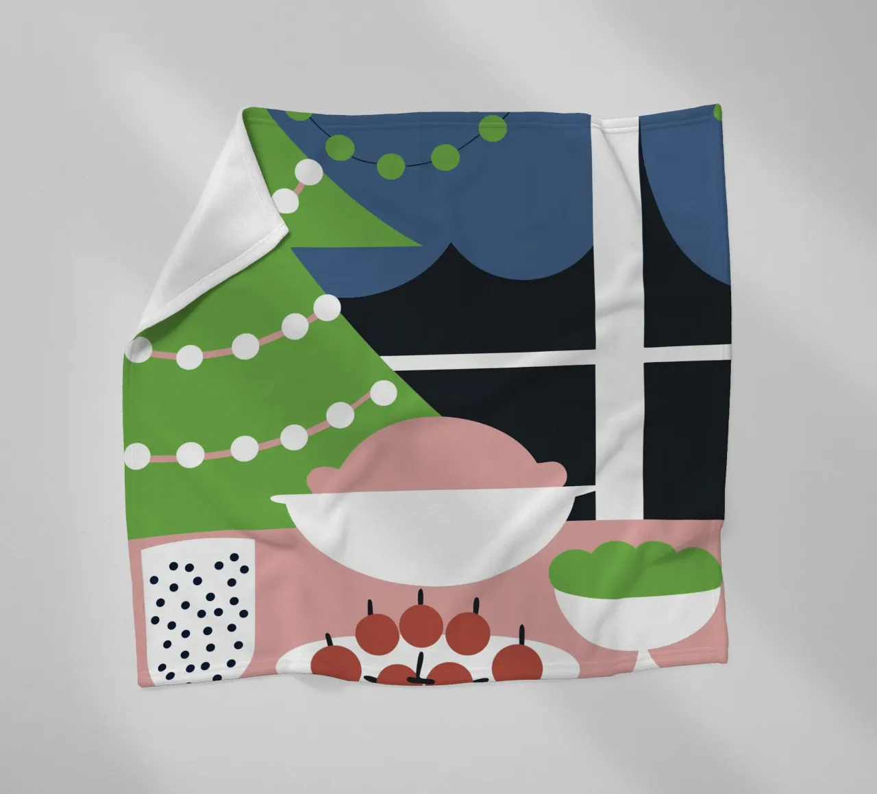 Kerstdiner fleecedeken van LOOK DIFFERENT