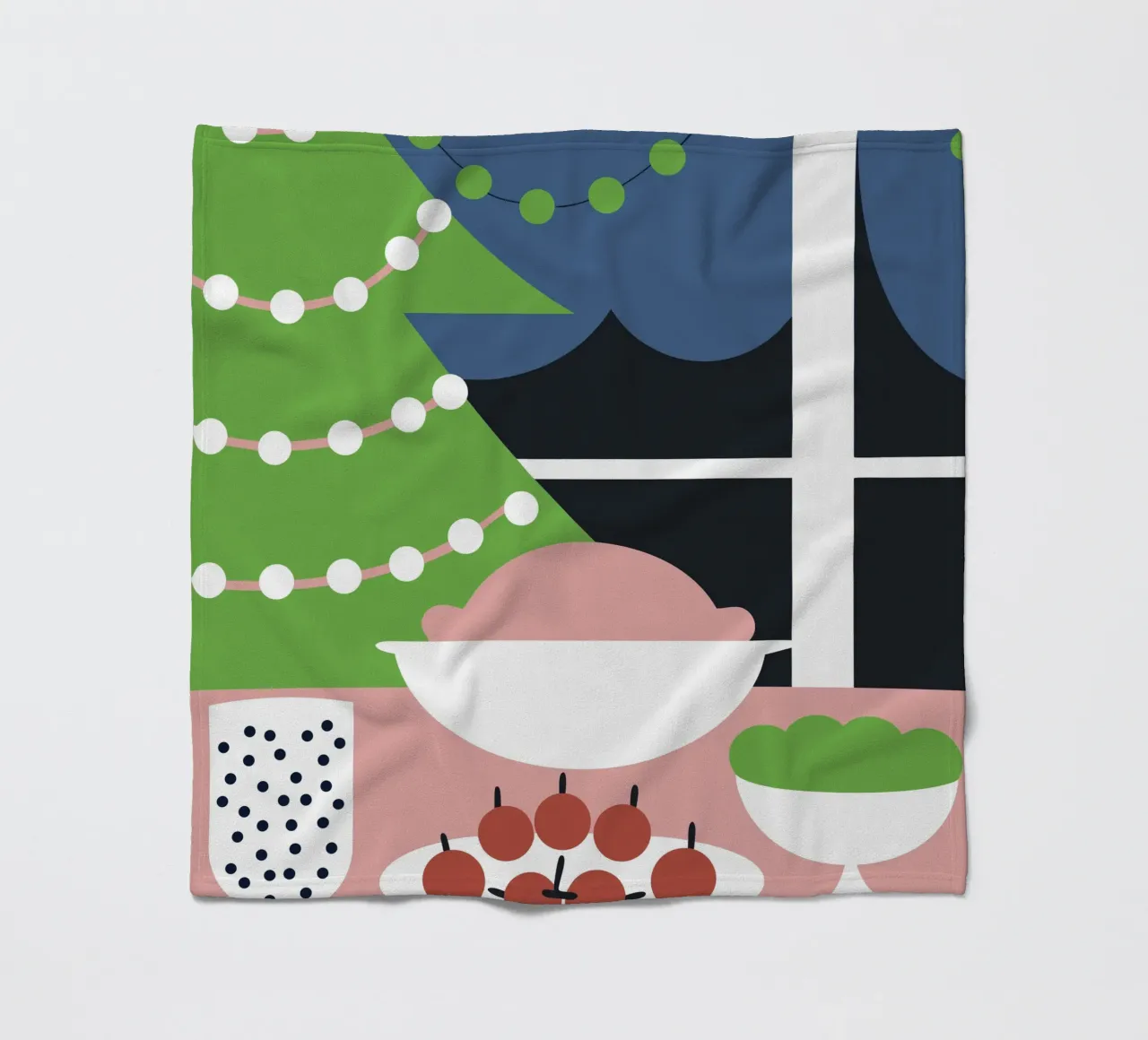 Kerstdiner fleecedeken van LOOK DIFFERENT