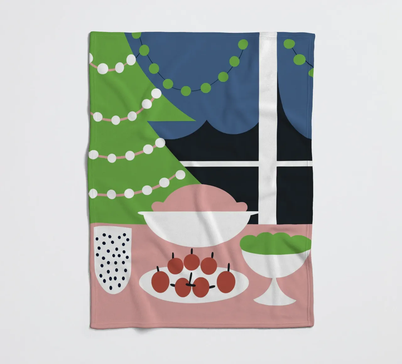 Kerstdiner fleecedeken van LOOK DIFFERENT