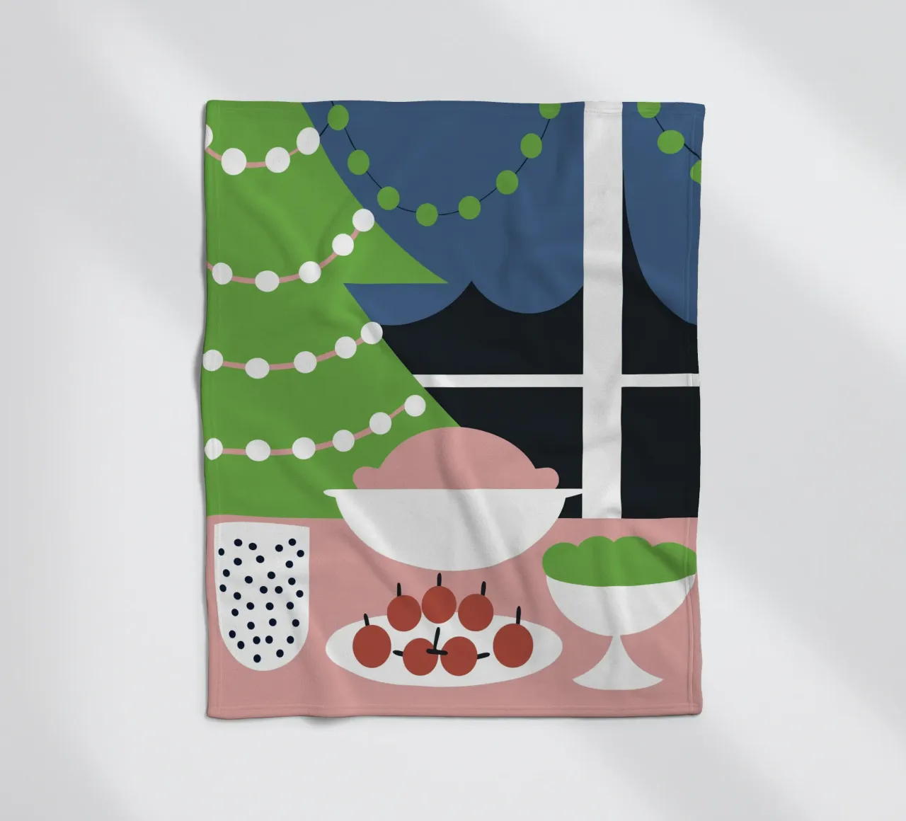 Kerstdiner fleecedeken van LOOK DIFFERENT