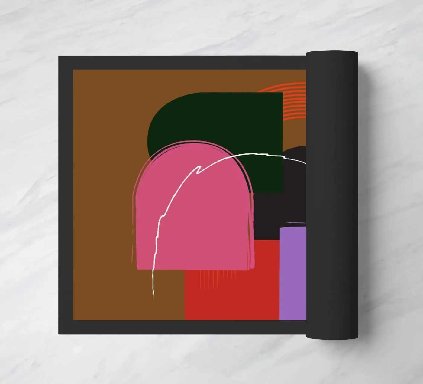 geometric doormat by XOXO Arte