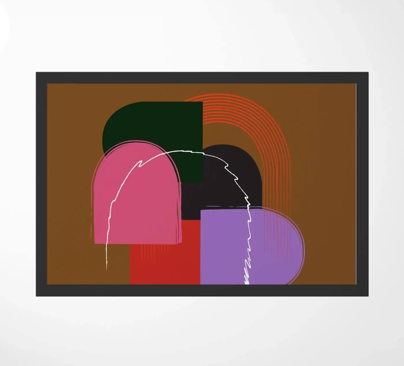 geometric deurmat van XOXO Arte