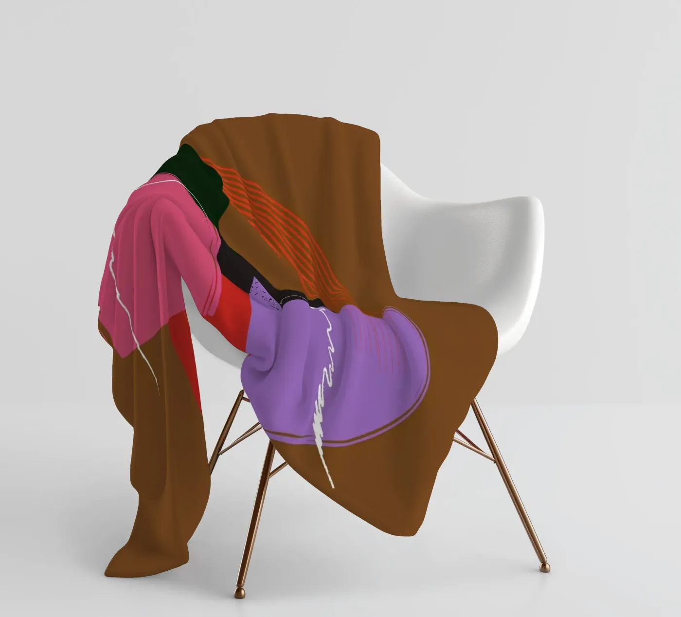 geometric Fleecedecke von XOXO Arte