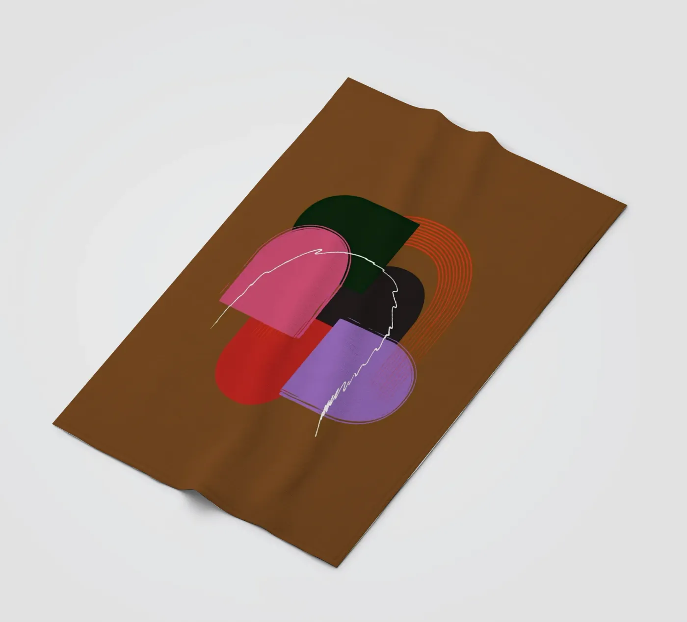 geometric Fleecedecke von XOXO Arte