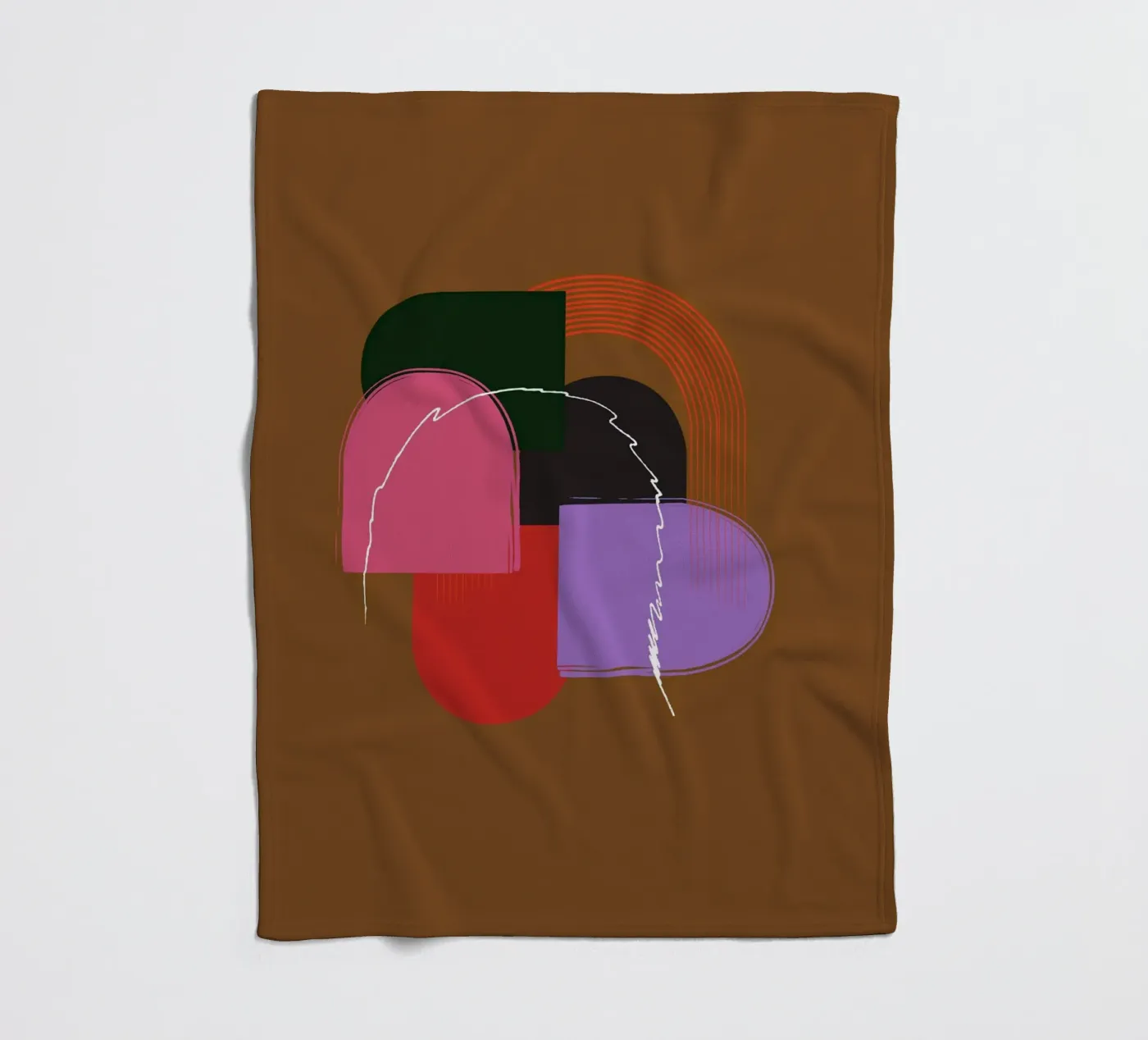 geometric Fleecedecke von XOXO Arte
