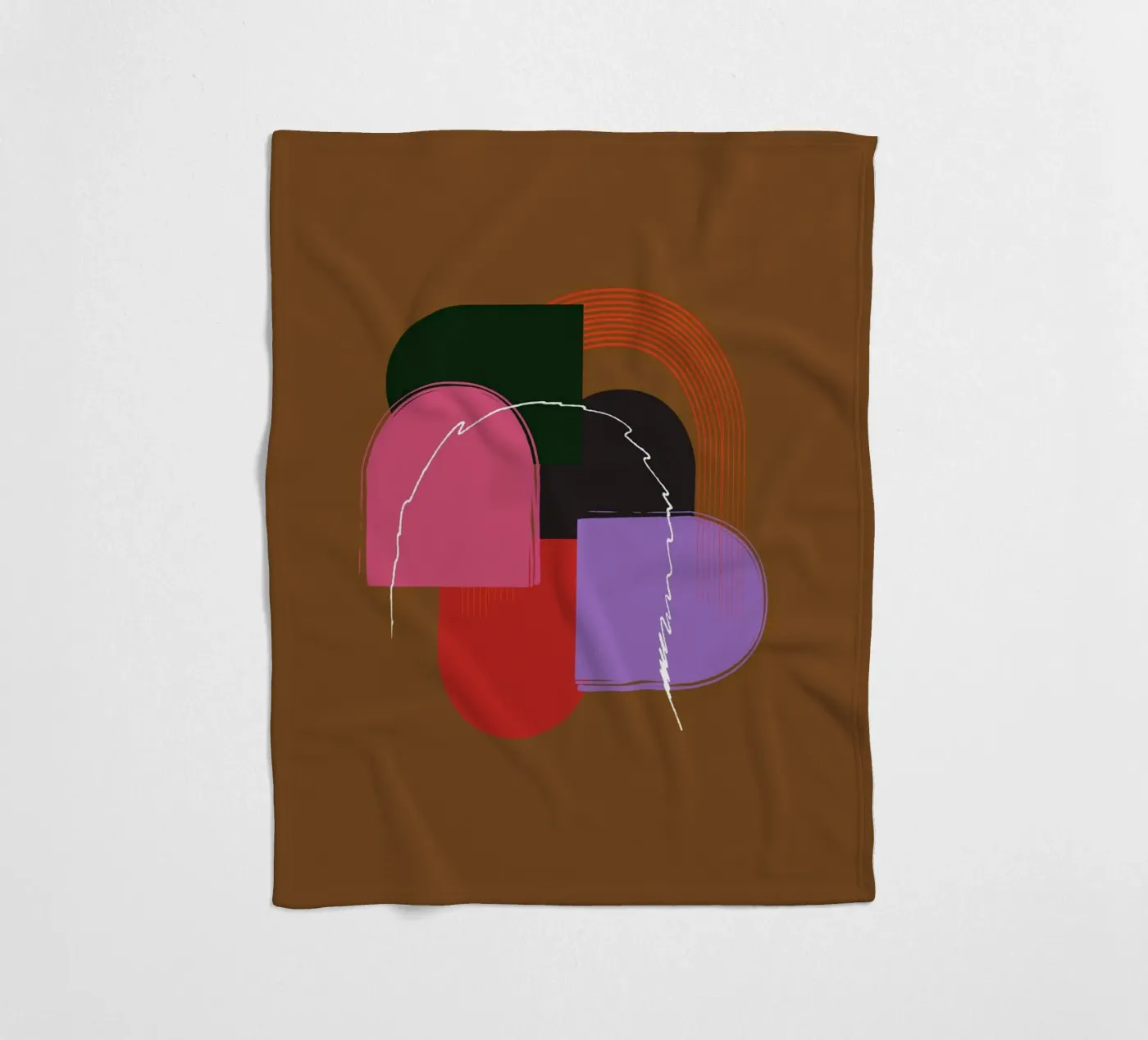 geometric Fleecedecke von XOXO Arte