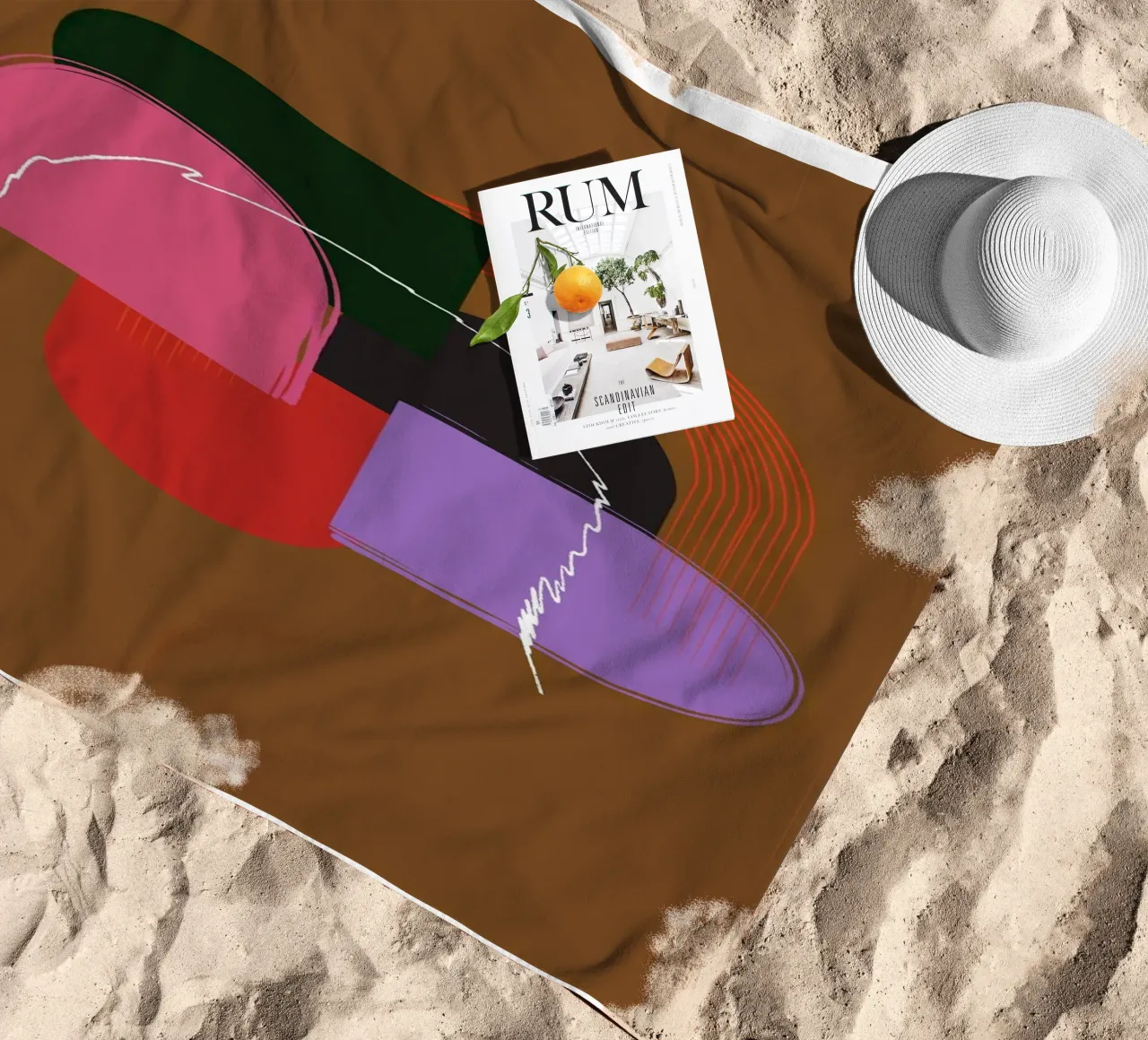 geometric telo mare da XOXO Arte