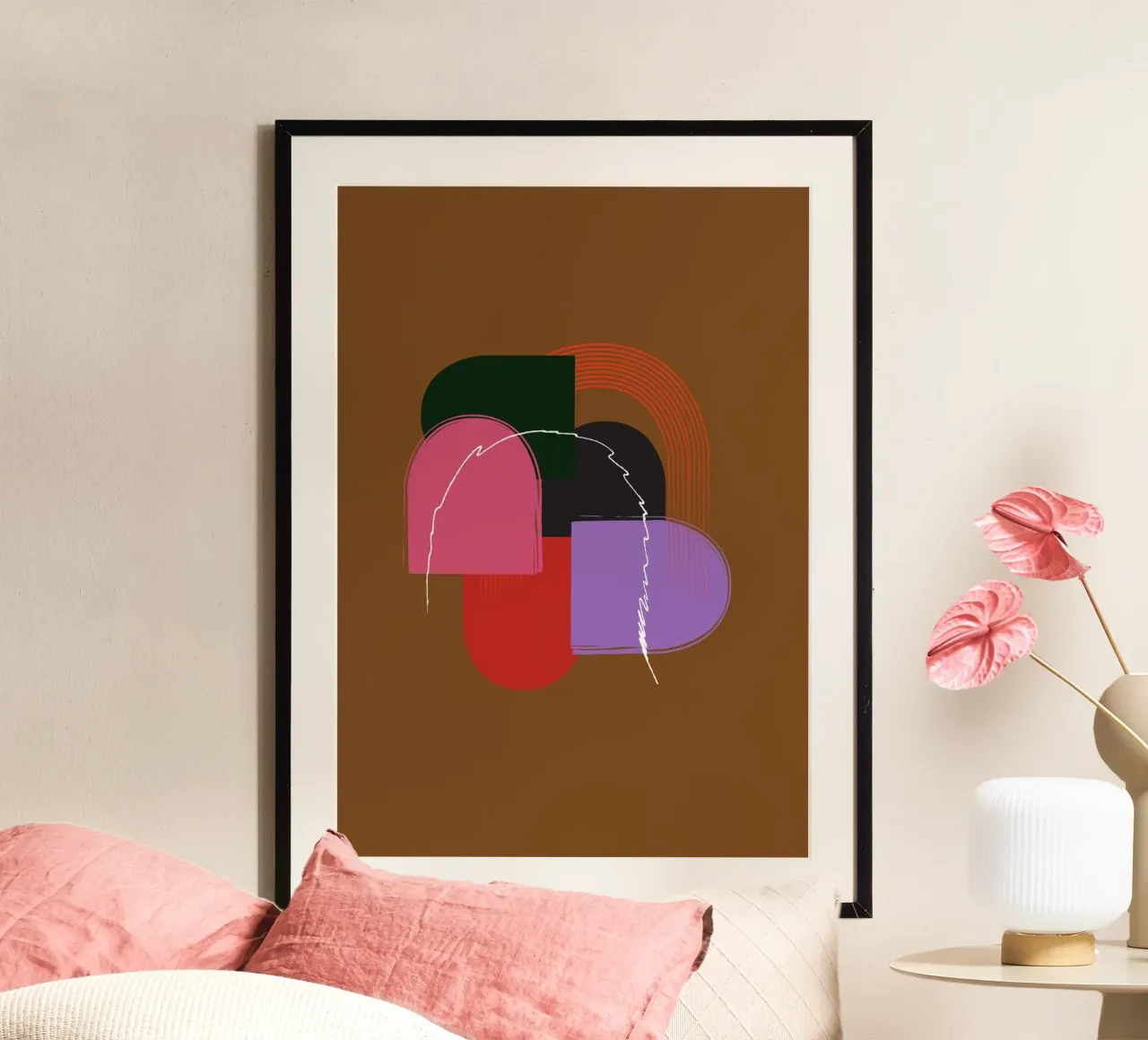 geometric poster da XOXO Arte