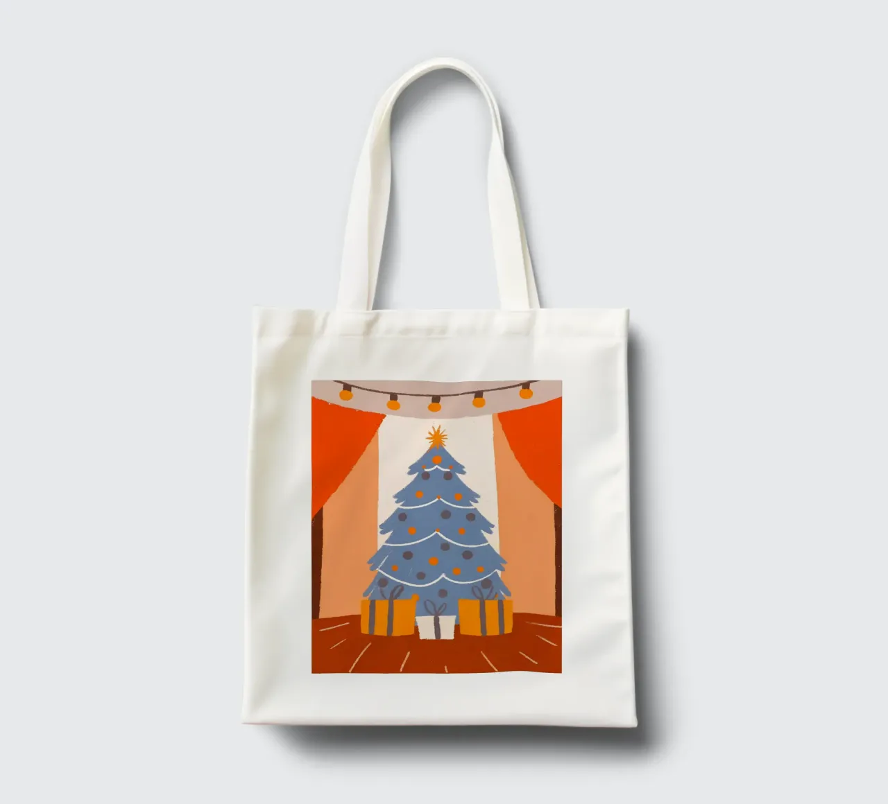 Albero di Natale e regali borsa in juta da PERSONAL TOUCH