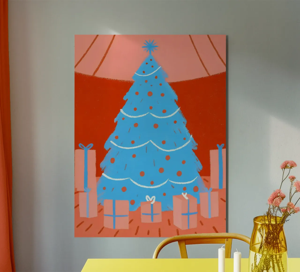 Albero di Natale e regali alluminio dibond da PERSONAL TOUCH