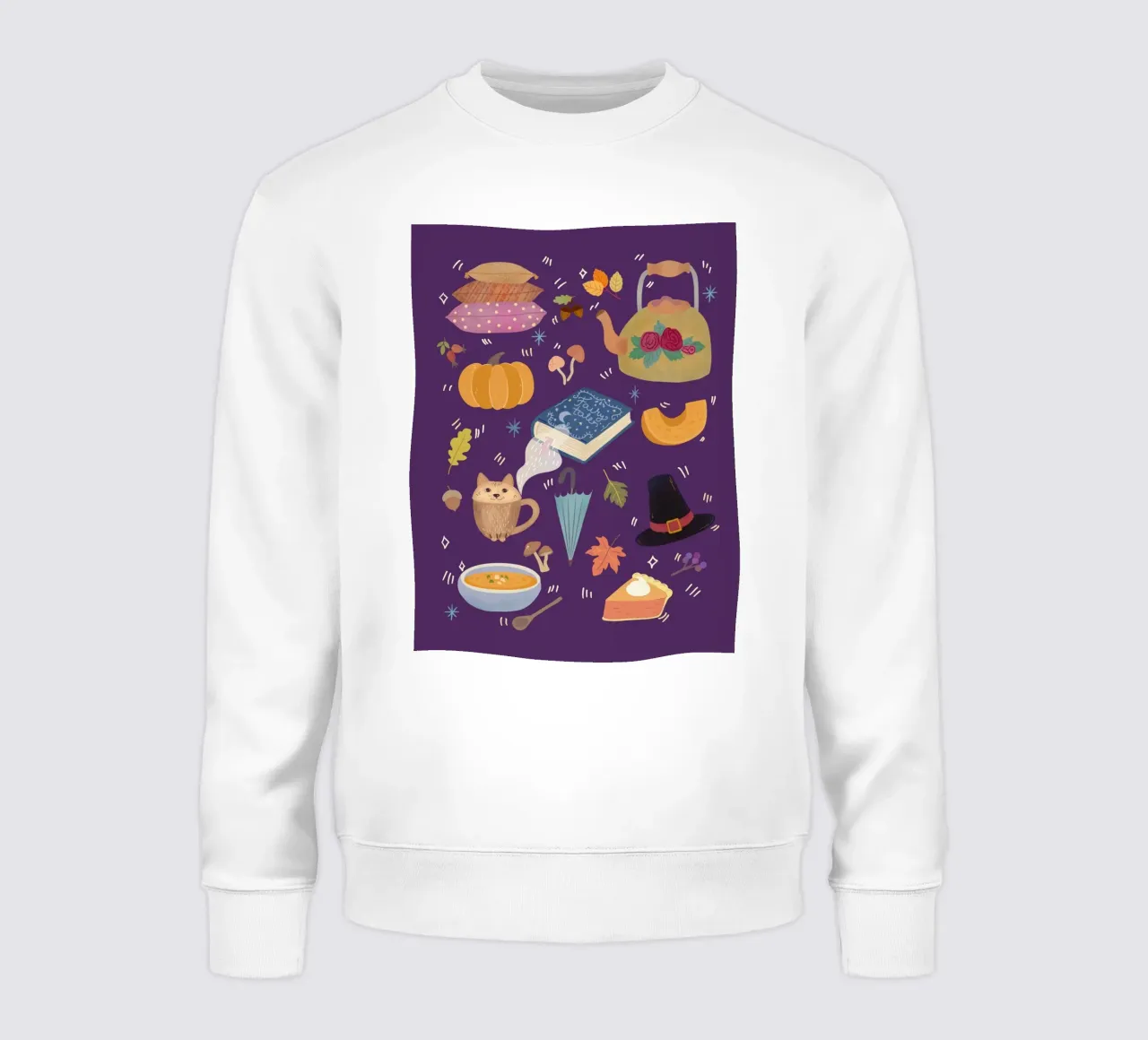 Cozy Autumn Icons felpa da Taika Tori Art