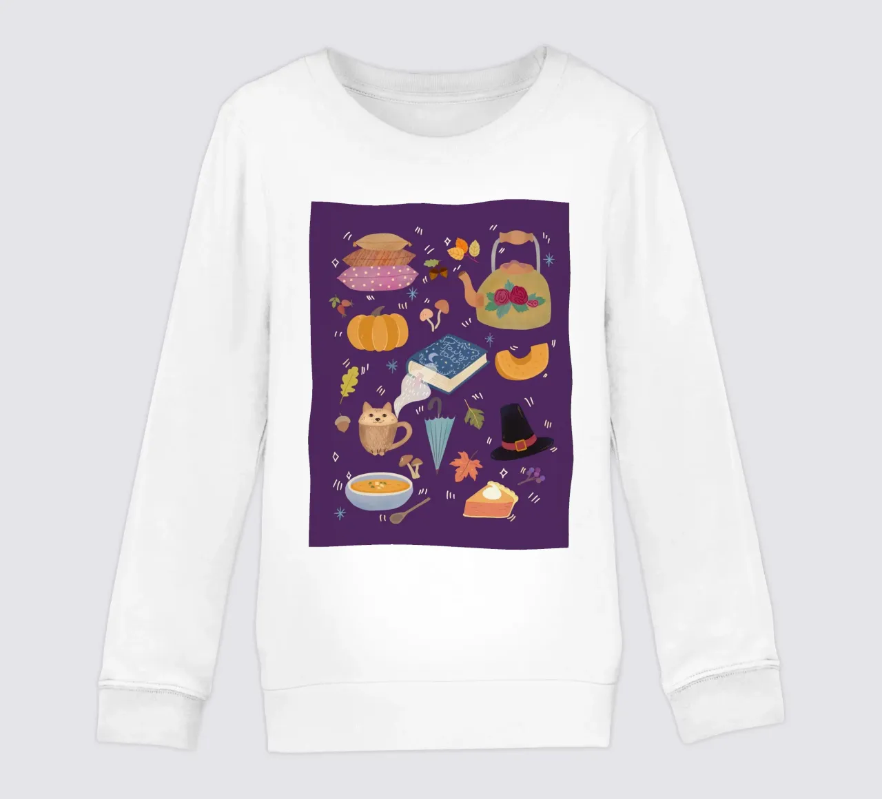 Cozy Autumn Icons felpa bambino da Taika Tori Art