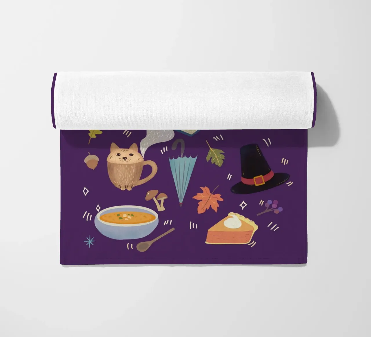 Cozy Autumn Icons telo mare da Taika Tori Art