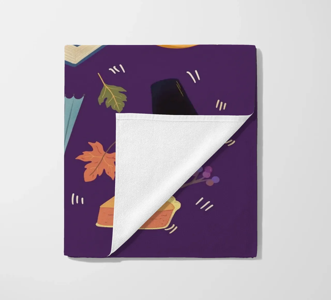 Cozy Autumn Icons telo mare da Taika Tori Art