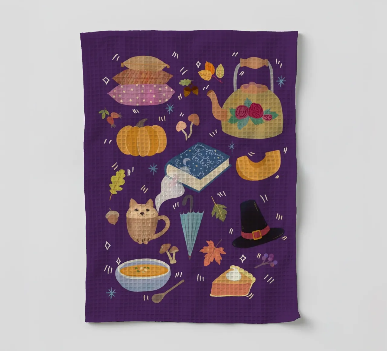 Cozy Autumn Icons canovaccio da cucina da Taika Tori Art