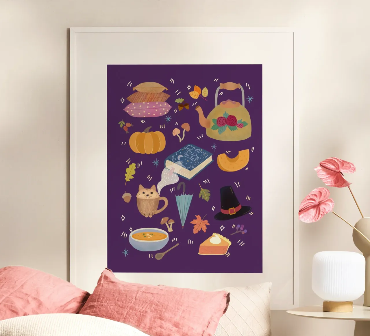Cozy Autumn Icons carta hahnemühle da Taika Tori Art
