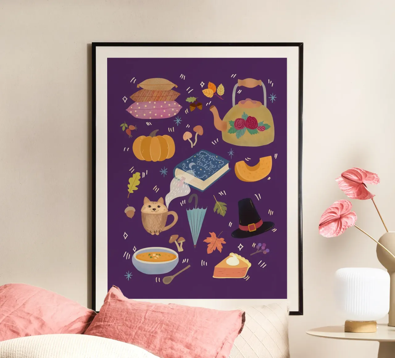Cozy Autumn Icons carta hahnemühle da Taika Tori Art