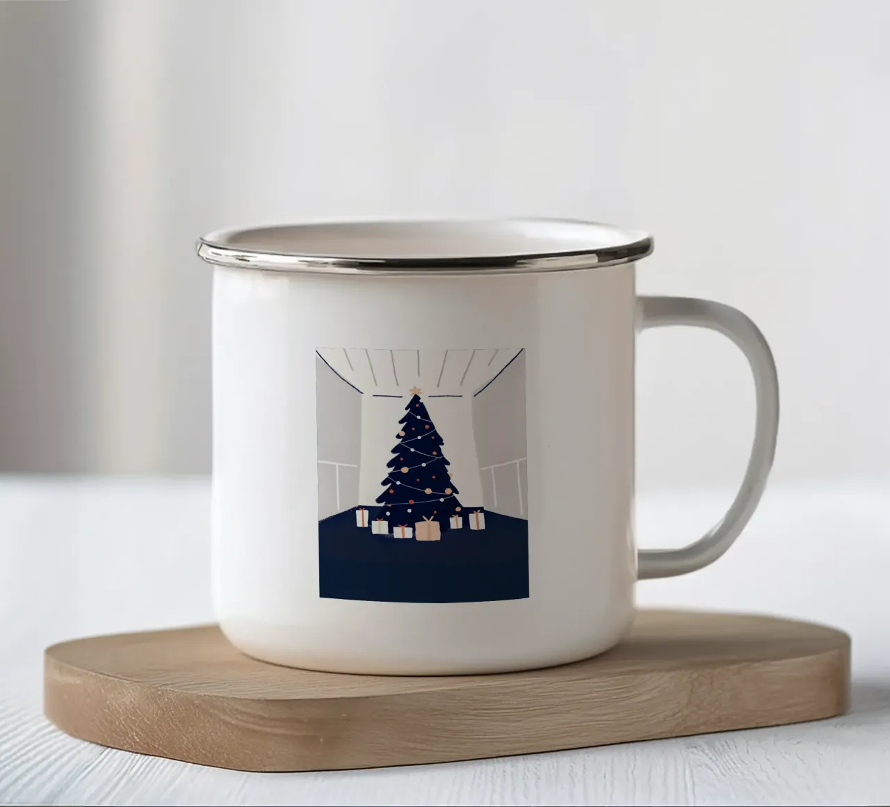 Albero di Natale e regali tazza in smalto da PERSONAL TOUCH