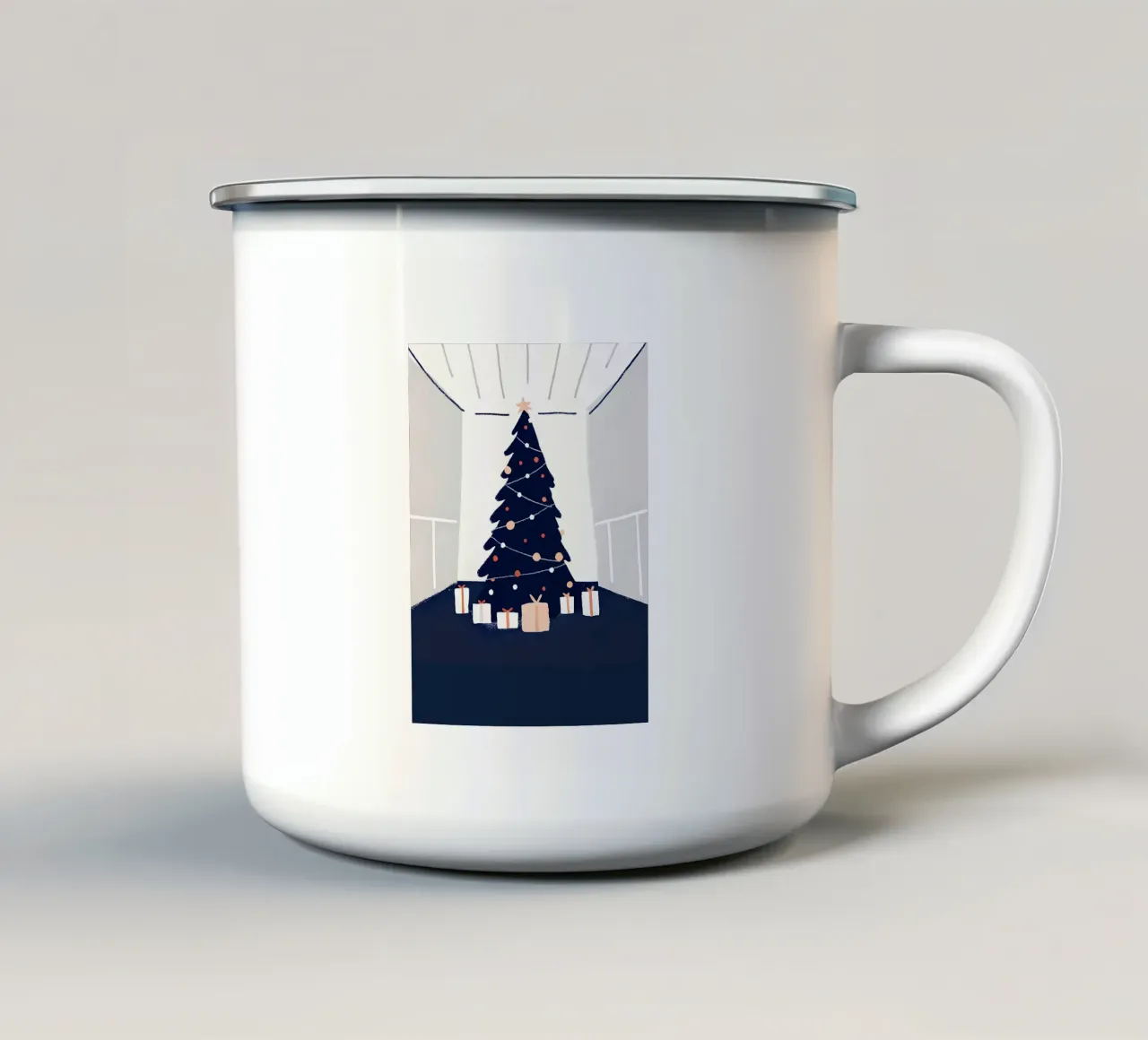 Albero di Natale e regali tazza in smalto da PERSONAL TOUCH