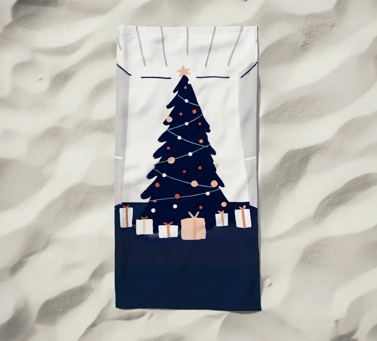 Albero di Natale e regali telo mare da PERSONAL TOUCH