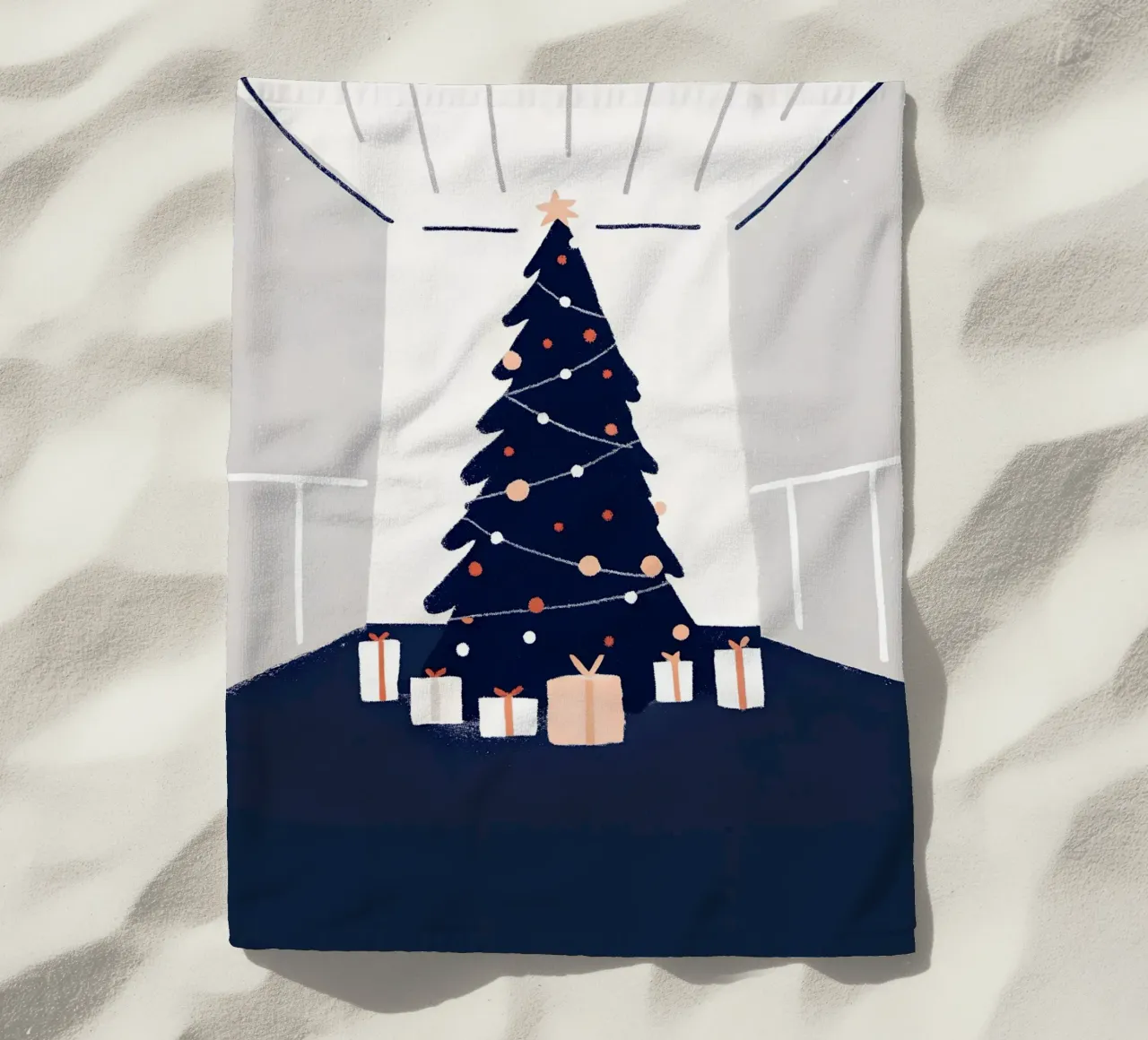 Albero di Natale e regali telo mare da PERSONAL TOUCH