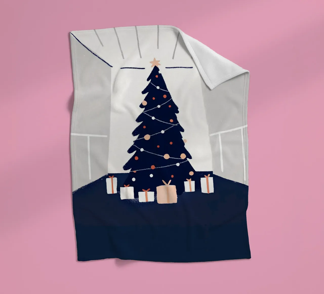 Albero di Natale e regali coperta in pile da PERSONAL TOUCH