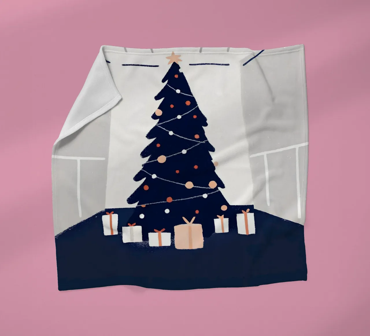 Albero di Natale e regali coperta in pile da PERSONAL TOUCH