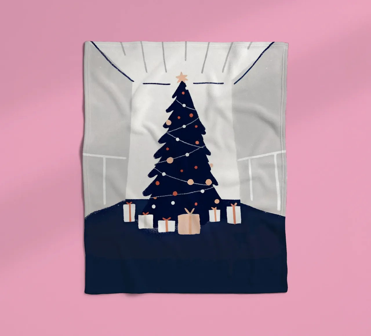 Albero di Natale e regali coperta in pile da PERSONAL TOUCH