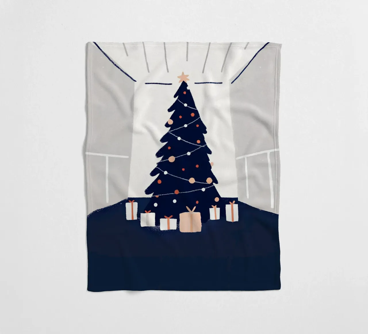Albero di Natale e regali coperta in pile da PERSONAL TOUCH