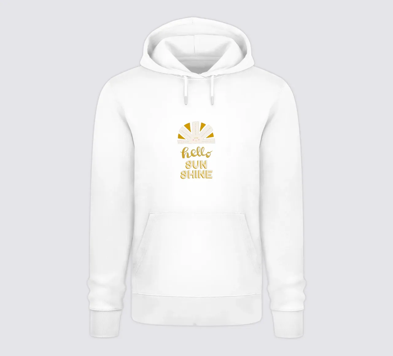 Ciao Sunshine felpa con cappuccio da nicigabrieldesigns