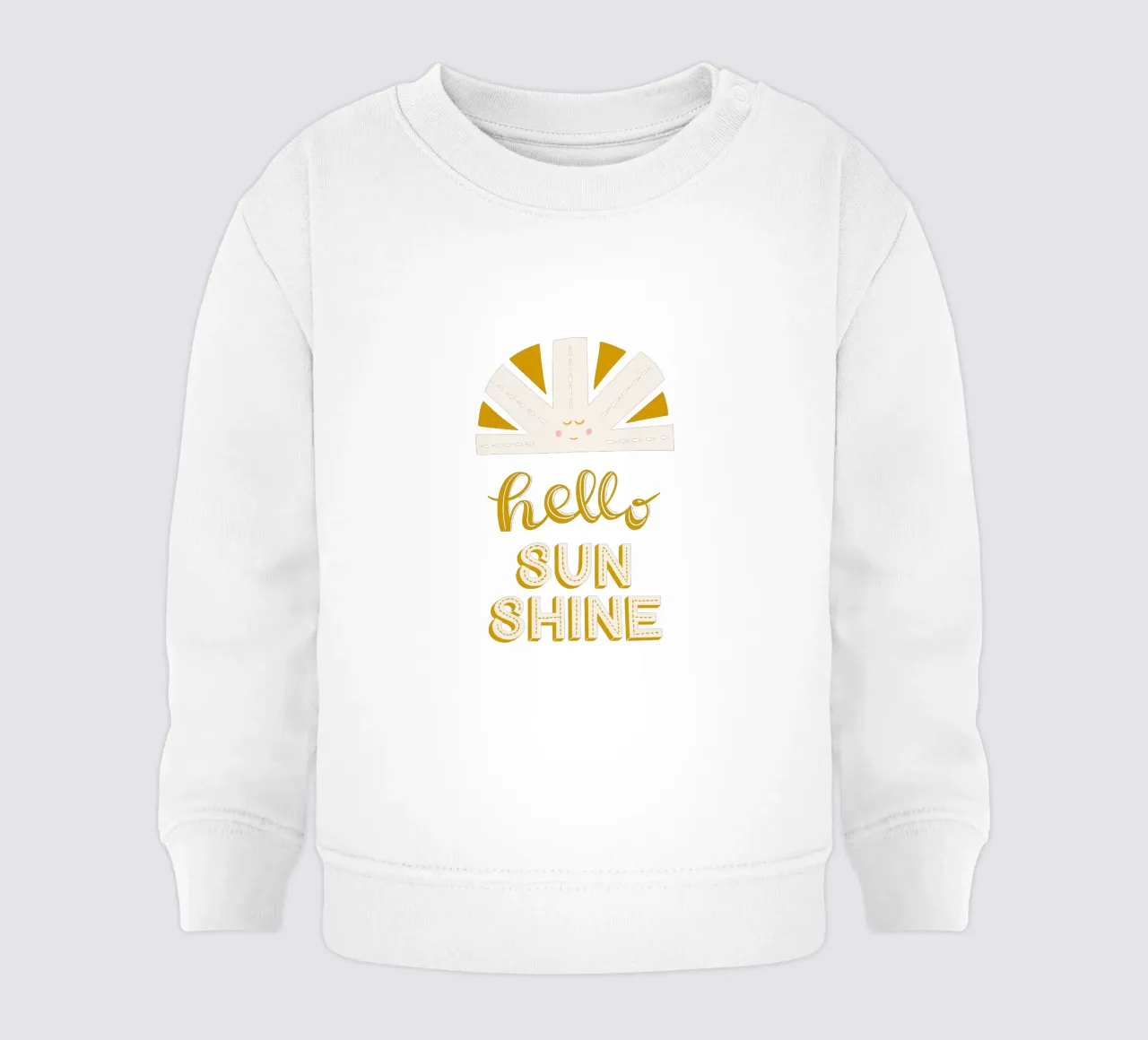 Ciao Sunshine felpa neonato da nicigabrieldesigns