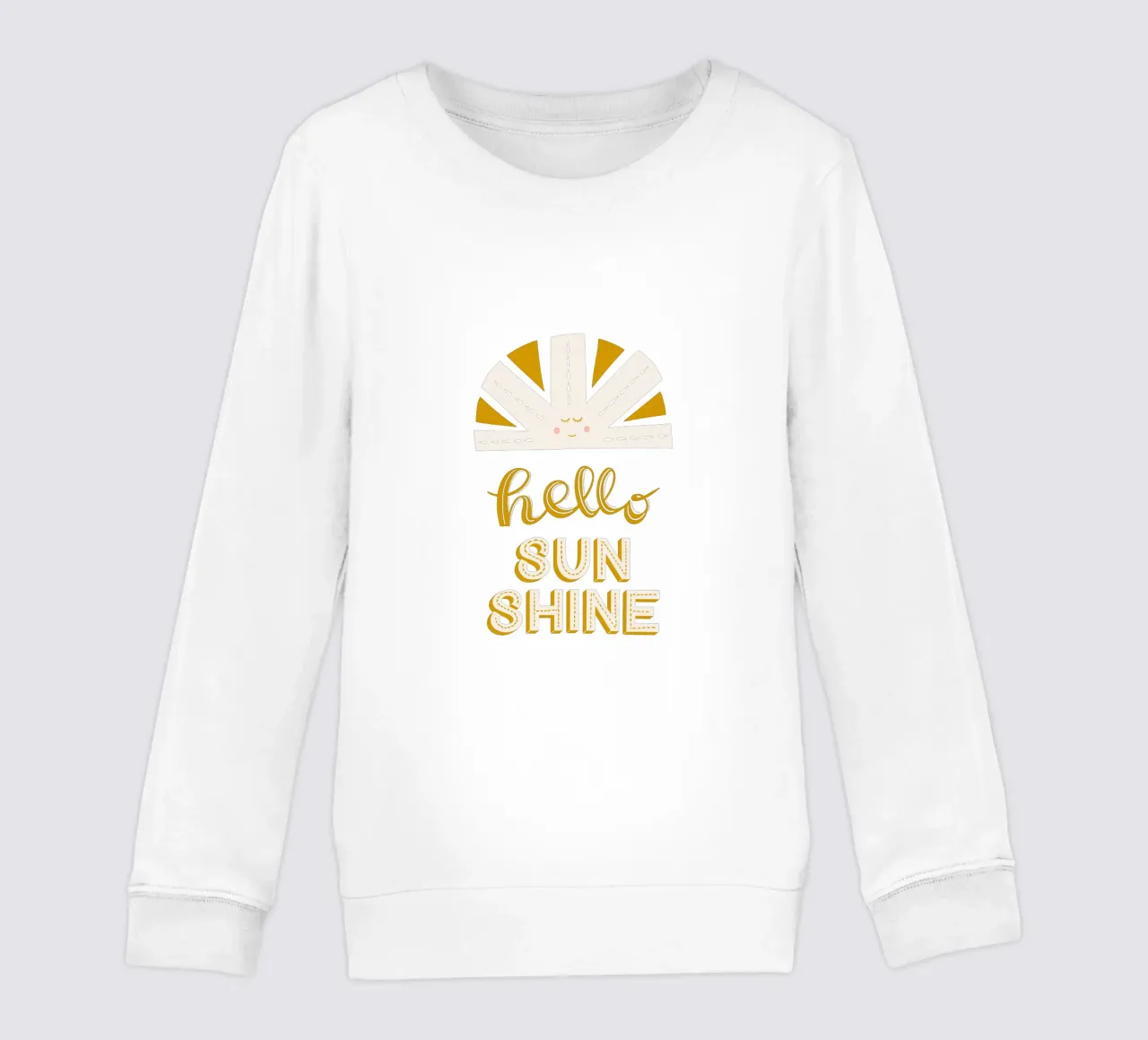 Ciao Sunshine felpa bambino da nicigabrieldesigns