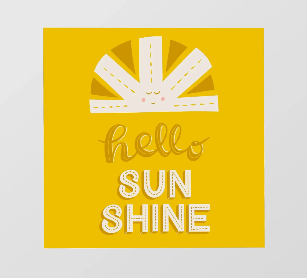 Ciao Sunshine telo in pvc da nicigabrieldesigns