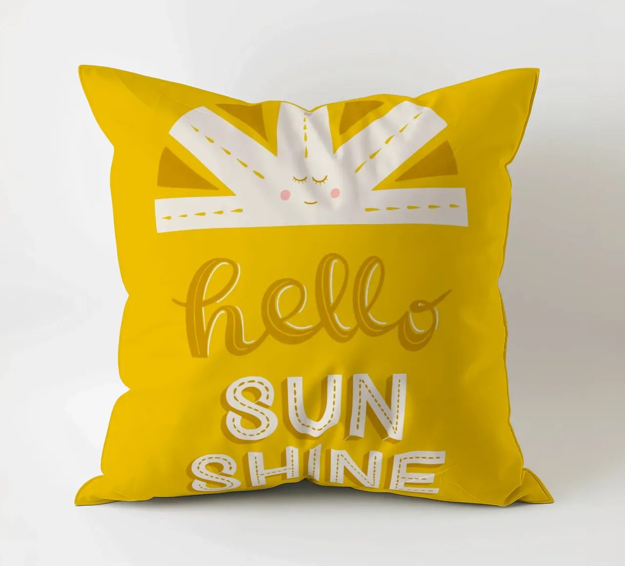 Ciao Sunshine cuscino da nicigabrieldesigns