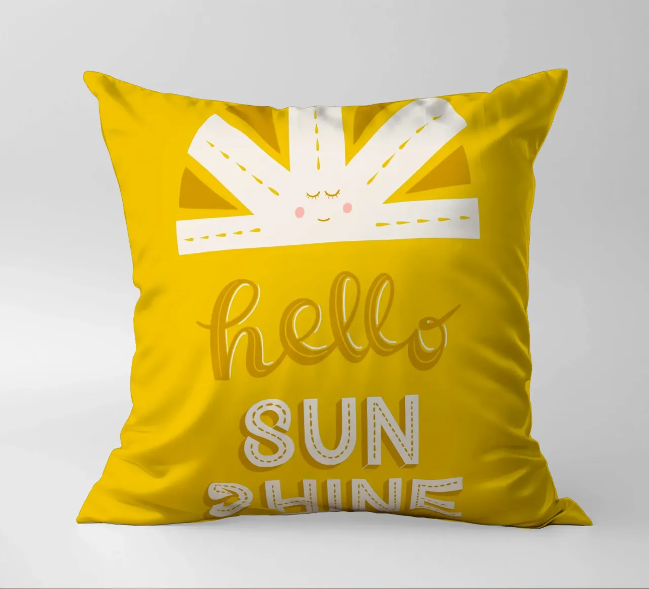 Ciao Sunshine cuscino da nicigabrieldesigns