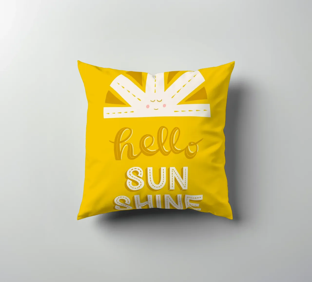 Ciao Sunshine cuscino da nicigabrieldesigns
