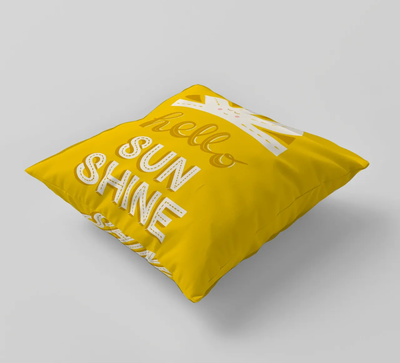 Ciao Sunshine cuscino da nicigabrieldesigns