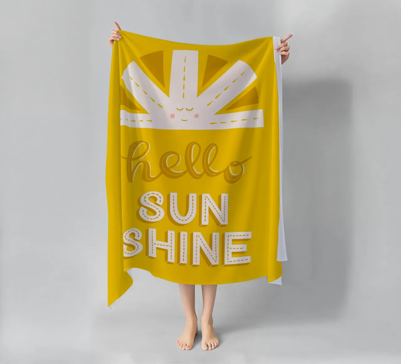 Ciao Sunshine telo mare da nicigabrieldesigns