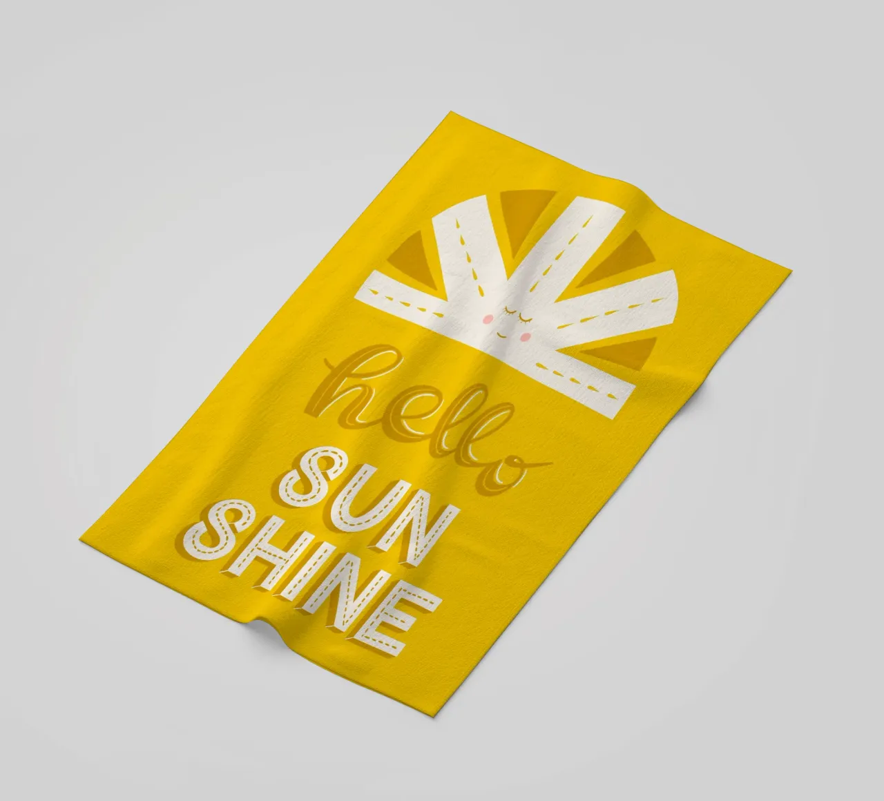 Ciao Sunshine telo mare da nicigabrieldesigns