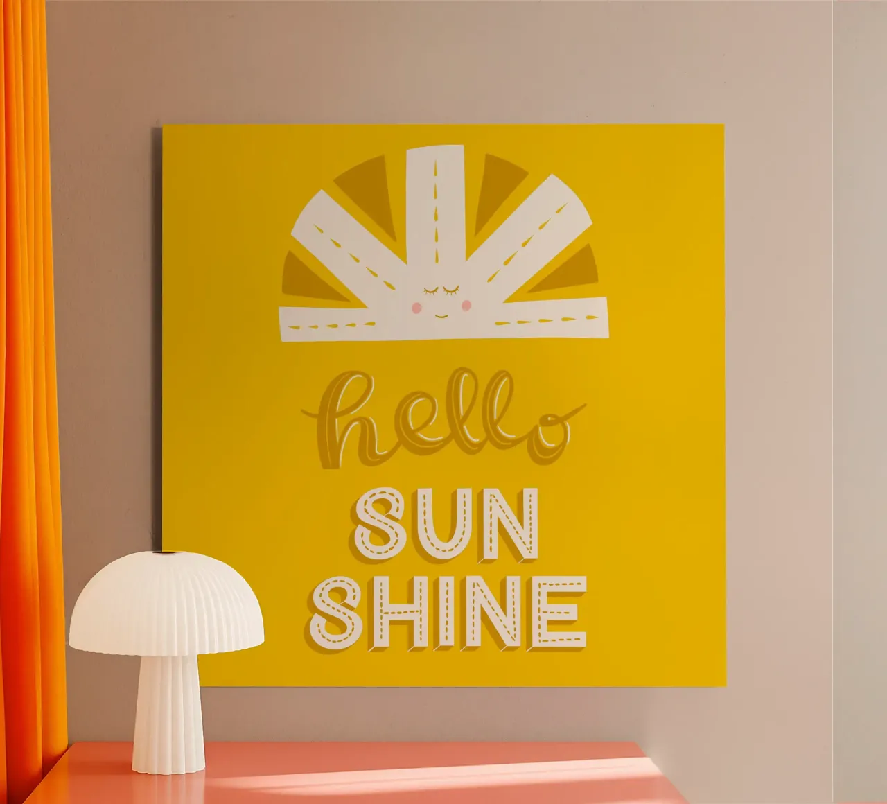 Ciao Sunshine alluminio dibond da nicigabrieldesigns
