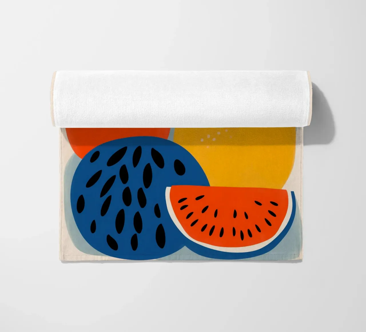 Frutta fresca colorata | Design scandinavo telo mare da Autofocus