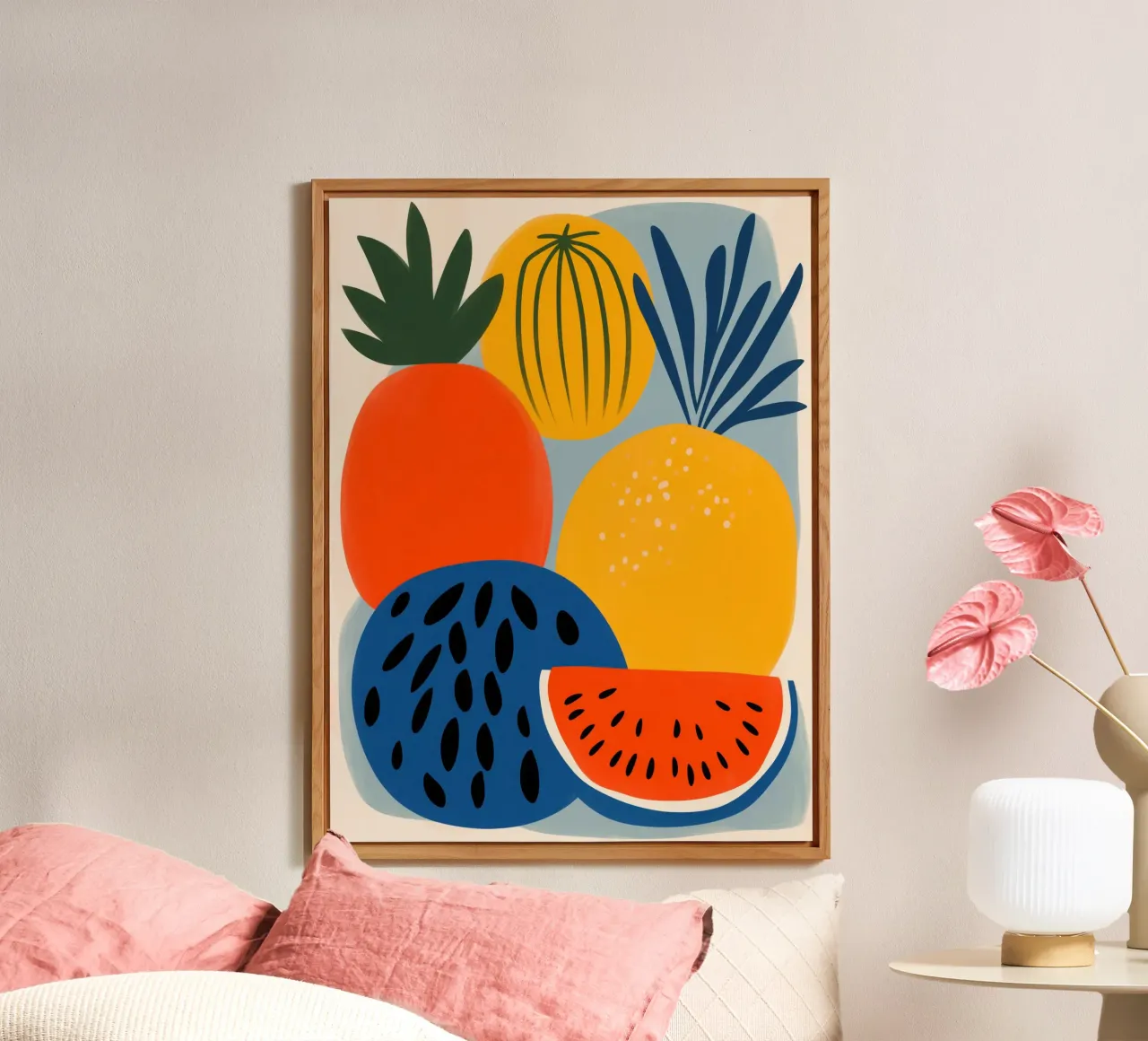 Frutta fresca colorata | Design scandinavo alluminio dibond da Autofocus