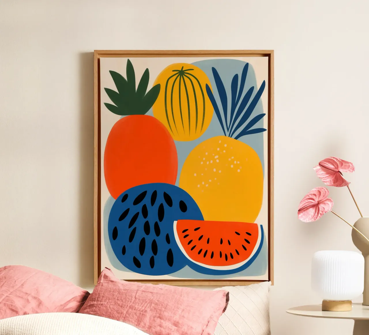 Frutta fresca colorata | Design scandinavo tela da Autofocus