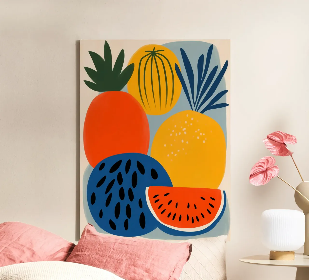 Frutta fresca colorata | Design scandinavo tela da Autofocus