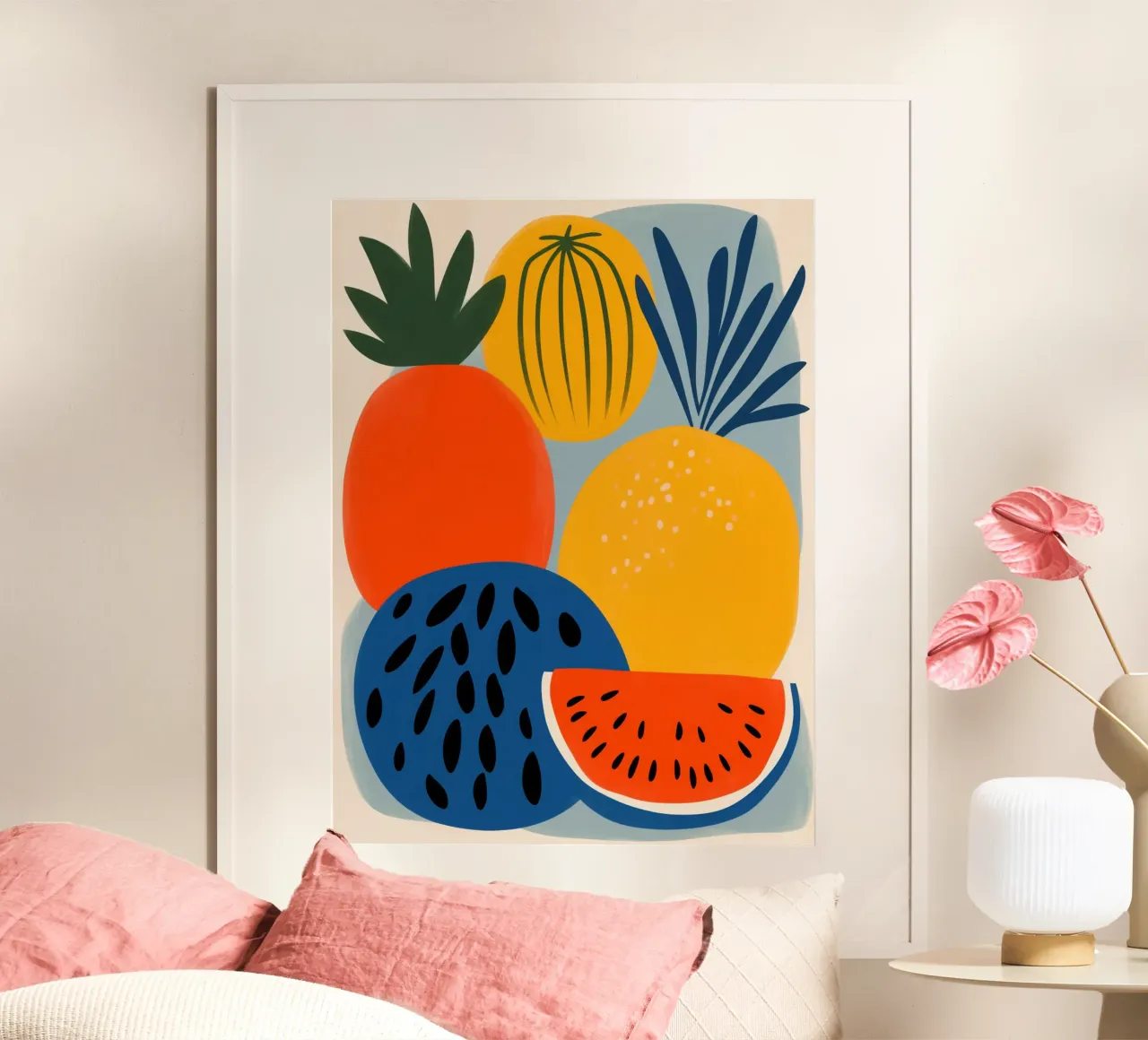 Frutta fresca colorata | Design scandinavo carta hahnemühle da Autofocus
