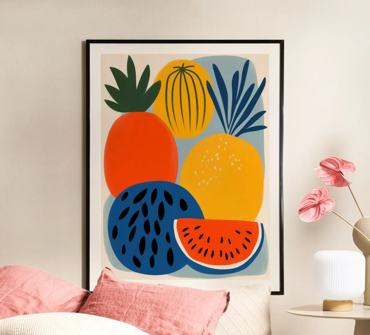 Frutta fresca colorata | Design scandinavo carta hahnemühle da Autofocus