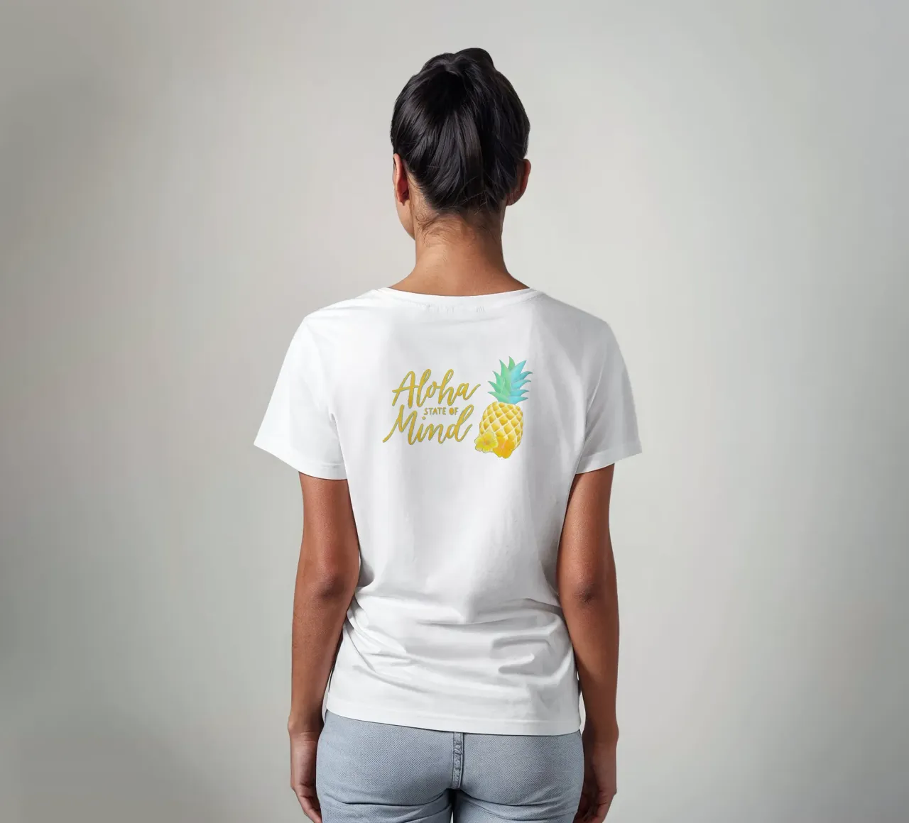 Stato d'animo Aloha t-shirt da CalliLetters
