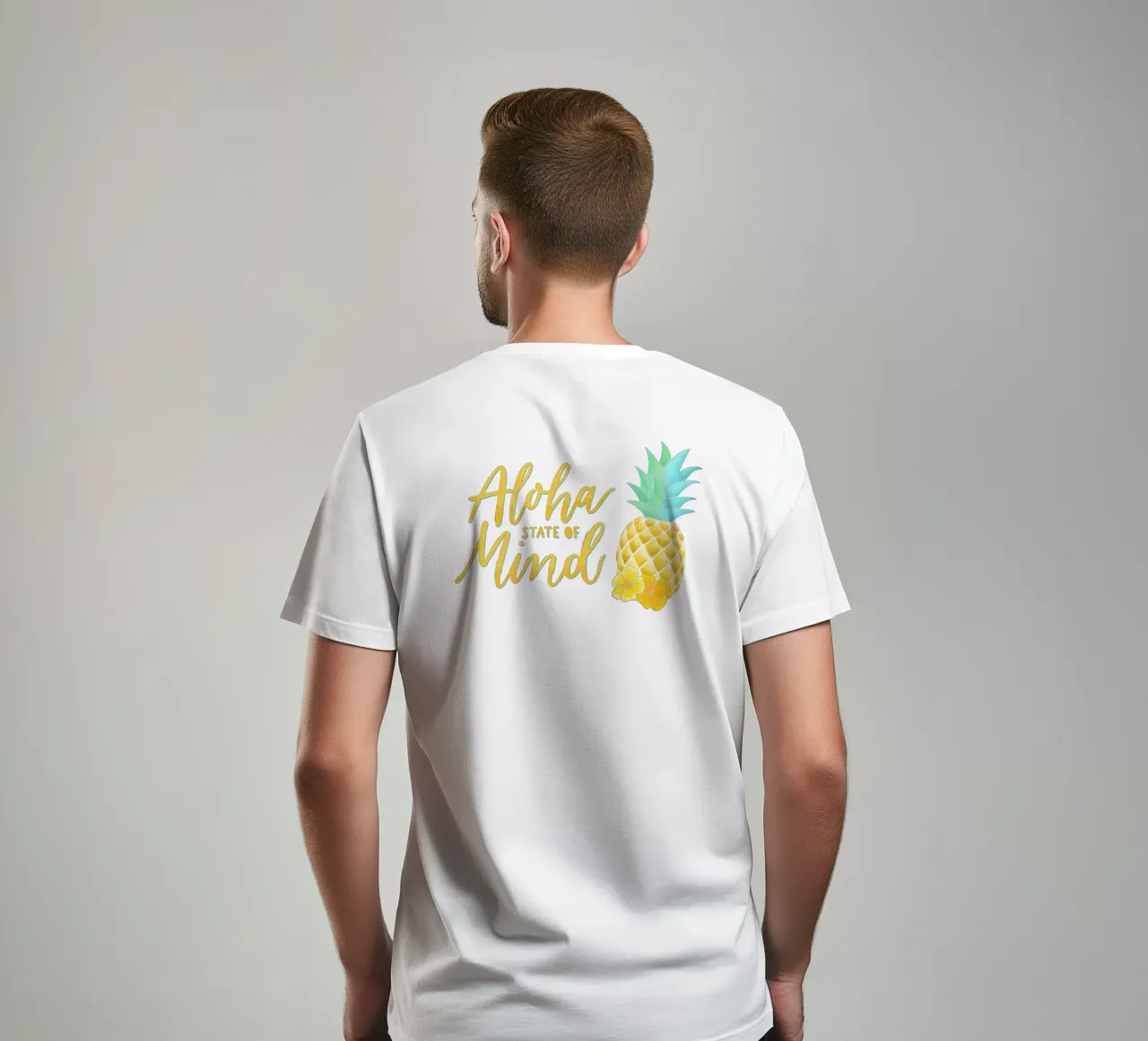 Stato d'animo Aloha t-shirt da CalliLetters